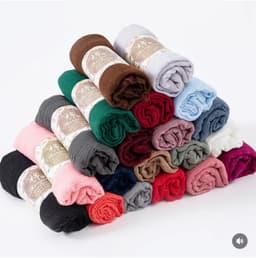 Crinkle cotton scarf