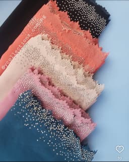 Laser cut chiffon scarf