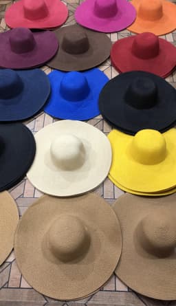 Wide beach hat, picnic and outing hat, summer, vacation